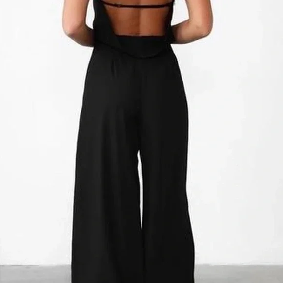 Nasty Gal Black Backless Pantsuit - Picture 5 of 7
